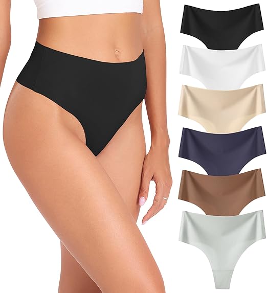 Pack of 6 - Women Seamless Sweet Underwear (Thongs)