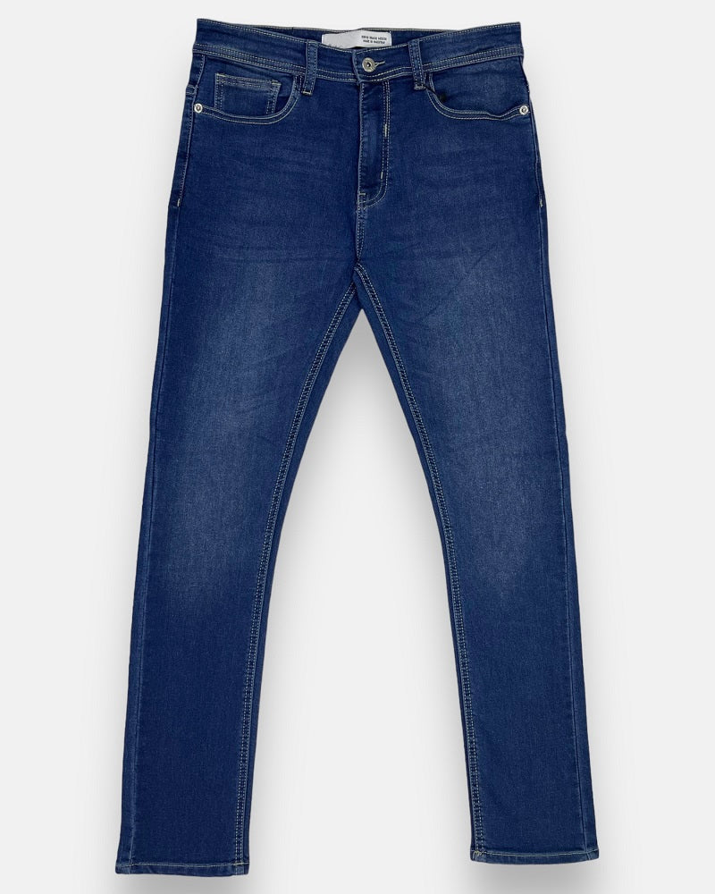 Dressman Stretchable Denim Jeans - Blue